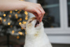 Zusätzliche Fotos: Zarter weißer Kätzchen-Donut als Geschenk!