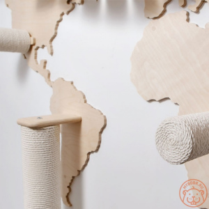 Foto №3. Wandspielanlage für Katzen Weltkarte in Russische Föderation